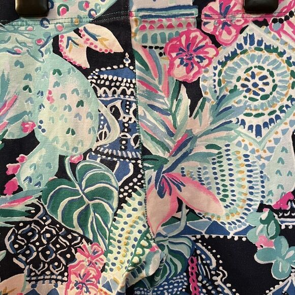 Lilly Pulitzer Maia Leggings Pants Lookin Sharp Pull On Girls Size Medium 8-10 - Picture 11 of 11